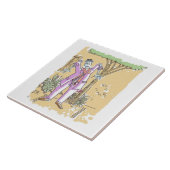 Grote tegel van Zombie Tegeltje (Zijkant)