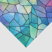 Grote Tegels Regenboogglas Decoupage Tissuepapier (Detail)