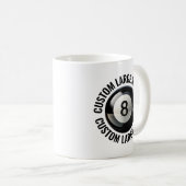 Grote Tekst 330ml Gepersonaliseerde 8 Ball Mok (Voorkant rechts)