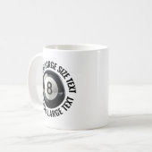 Grote Tekst 330ml Gepersonaliseerde 8 Ball Mok (Voorkant links)