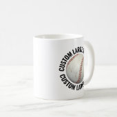 Grote Tekst 330ml Gepersonaliseerde Honkbal Mok (Voorkant rechts)