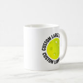Grote Tekst 330ml Gepersonaliseerde Pickleball Mok (Voorkant rechts)