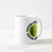 Grote Tekst 330ml Gepersonaliseerde Tennis Mok (Voorkant rechts)