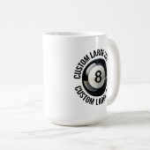 Grote Tekst 450ml Gepersonaliseerde 8 Ball Mok (Voorkant rechts)
