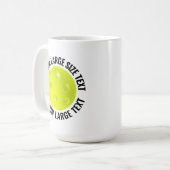 Grote Tekst 450ml Gepersonaliseerde Pickleball Mok (Voorkant links)