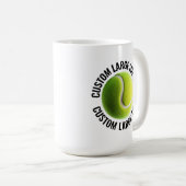 Grote Tekst 450ml Gepersonaliseerde Tennis Mok (Voorkant rechts)