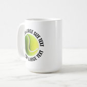 Grote Tekst 450ml Gepersonaliseerde Tennis Mok (Voorkant links)