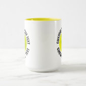 Grote tekst GEEL Combo 15oz Aangepaste Pickleball Mok (Midden)
