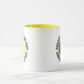 Grote tekst GELE Combo 11oz Douanewedstrijd Tennis Mok (Midden)