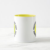 Grote tekst GELE Combo 11oz Douwpicklebal op maat Mok (Midden)