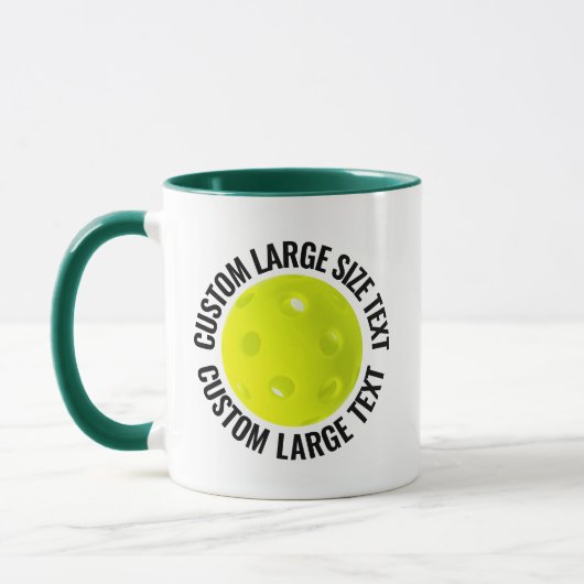 Grote tekst HUN. GREEN Combo 11oz Aangepaste Pickl Mok (Links)
