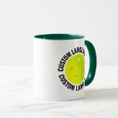Grote tekst HUN. GREEN Combo 11oz Aangepaste Pickl Mok (Voorkant rechts)