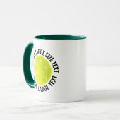 Grote tekst HUN. GREEN Combo 11oz Aangepaste Pickl Mok (Voorkant links)