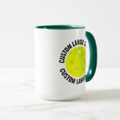 Grote tekst HUN. GREEN Combo 15oz Aangepaste Pickl Mok (Voorkant rechts)