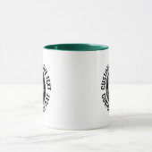 Grote tekst JAGER GROEN Combinatie 11oz Aangepaste Mok (Midden)
