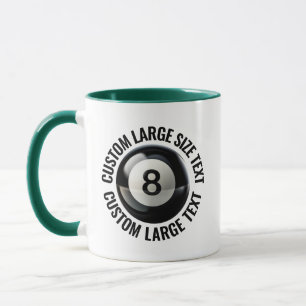 Grote tekst JAGER GROEN Combinatie 11oz Aangepaste Mok
