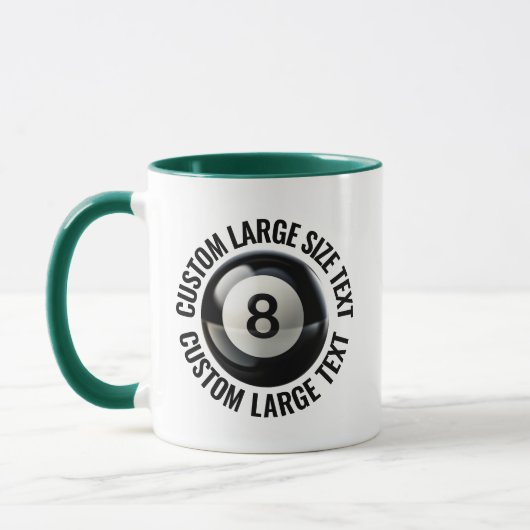 Grote tekst JAGER GROEN Combinatie 11oz Aangepaste Mok (Links)