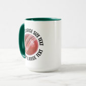 Grote tekst JAGER GROEN Combo 15oz Aangepast Crick Mok (Voorkant links)