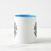 Grote tekst LICHTBLAUW Combo 11oz Aangepaste 8 Bal Mok (Midden)