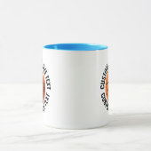 Grote tekst LICHTBLAUW Combo 11oz Aangepaste Baske Mok (Midden)