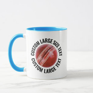Grote tekst LICHTBLAUW Combo 11oz Aangepaste Crick Mok