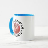 Grote tekst LICHTBLAUW Combo 11oz Aangepaste Crick Mok (Voorkant links)
