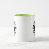 Grote tekst LIME GROEN Combo 11oz Aangepaste 8 Bal Mok (Midden)