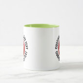 Grote tekst LIME GROEN Combo 11oz Aangepaste Crick Mok (Midden)