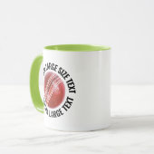 Grote tekst LIME GROEN Combo 11oz Aangepaste Crick Mok (Voorkant links)