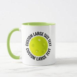 Grote tekst LIME GROEN Combo 11oz Aangepaste Pickl Mok