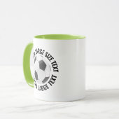 Grote tekst LIME GROEN Combo 325ml Aangepaste Voet Mok (Voorkant links)