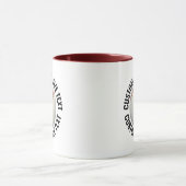 Grote tekst MAROON Combo 11oz aangepaste honkbalpe Mok (Midden)