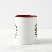 Grote tekst MAROON Combo 11oz Aangepaste Tennis Mok (Midden)