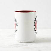 Grote tekst MAROON Combo 15oz Aangepast Cricket Mok (Midden)
