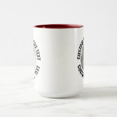 Grote tekst MAROON Combo 15oz Aangepaste Golf Mok (Midden)