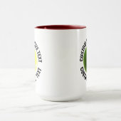 Grote tekst MAROON Combo 15oz Aangepaste Tennis Mok (Midden)