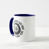 Grote tekst NAVY BLAUW Combinatie 325ml Aangepaste Mok (Voorkant links)