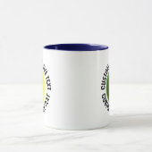 Grote tekst NAVY BLAUW Combinatie 325ml Douane Ten Mok (Midden)