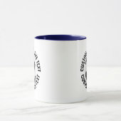 Grote tekst NAVY BLUWEN Combinatie 325ml Douane Vo Mok (Midden)