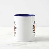 Grote tekst NAVYBLAUW Combinatie 325ml Aangepaste Mok (Midden)