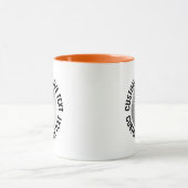 Grote tekst ORANJE Combo 11oz Aangepaste Golf Mok (Midden)