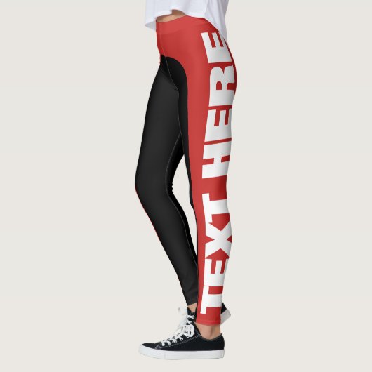 Grote tekst /Personaliseer Leggings (Links)