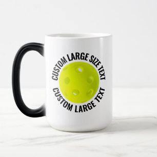 Grote tekst & Pickleball 15oz Aangepaste warmte ve Magische Mok