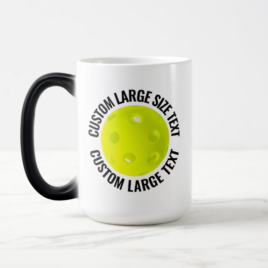 Grote tekst & Pickleball 15oz Aangepaste warmte ve Magische Mok (Links)