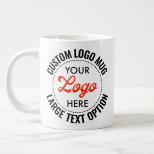 Grote Tekst Promotionele Aangepaste Reuzen Logo Mo Koffiekop
