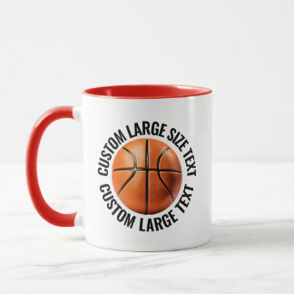 Grote tekst RODE Combo 11oz aangepaste basketbal Mok