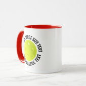 Grote tekst RODE Combo 11oz aangepaste Pickleball Mok (Voorkant links)