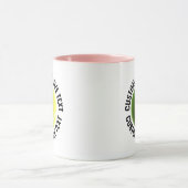 Grote tekst ROZE Combo 11oz Aangepaste Tennis Mok (Midden)