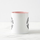 Grote tekst ROZE Combo 11oz Aangepaste Voetbal Mok (Midden)