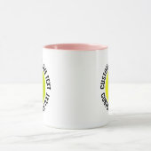 Grote tekst ROZE Combo 11oz Douane Pickleball Mok (Midden)